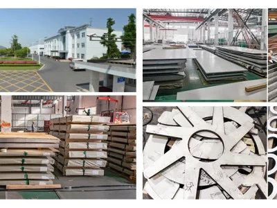 Stainless steel factory products and other picture display